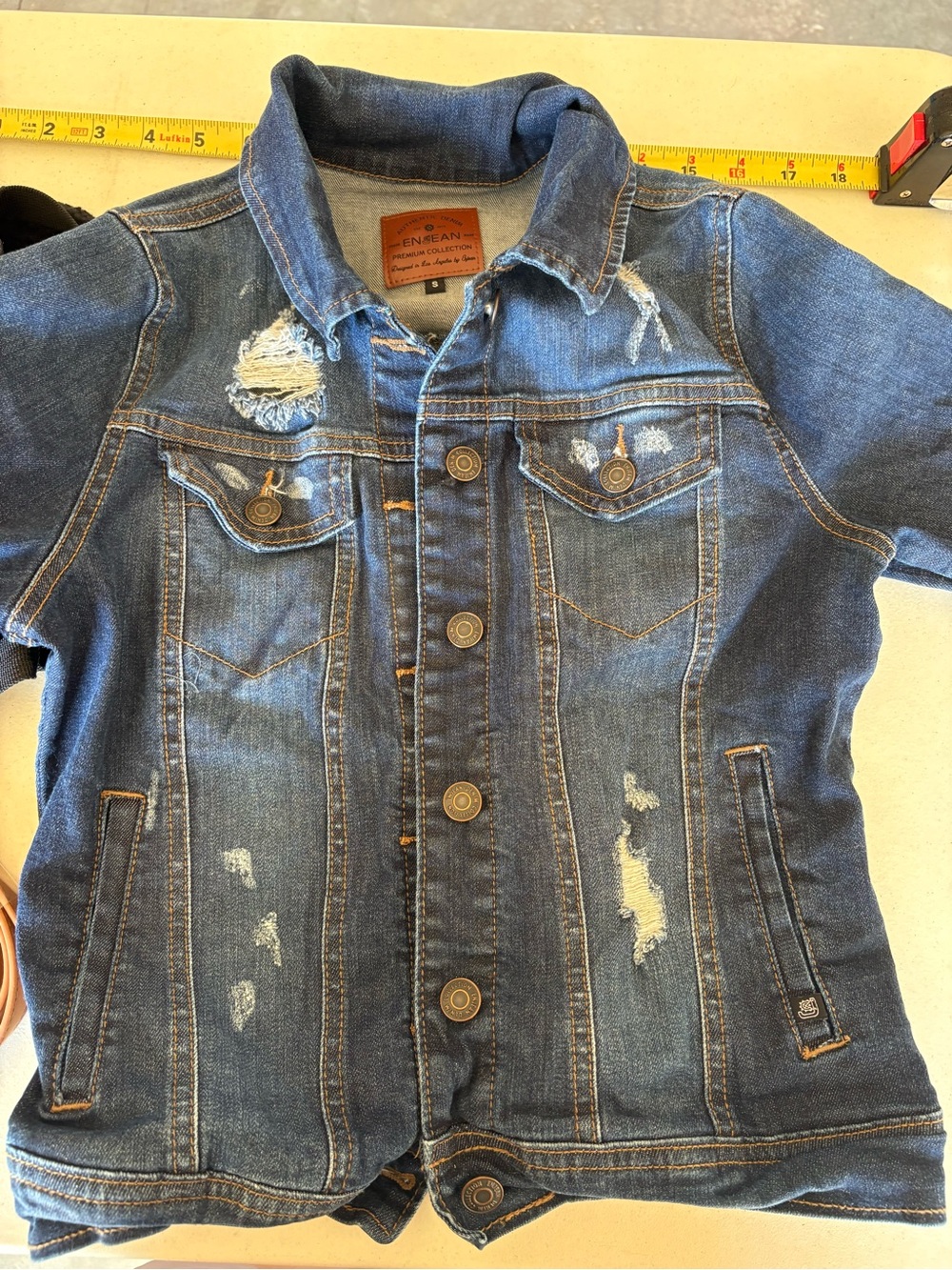 Denim Distressed Women’s Jacket - Blue